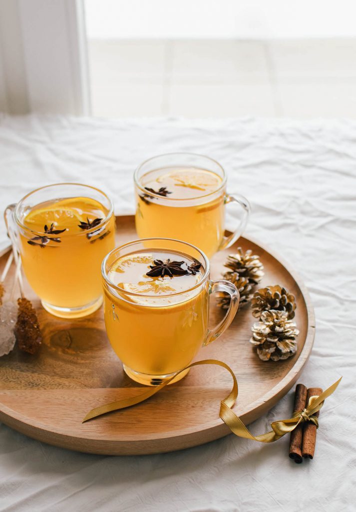 sugar salted mulled white wine